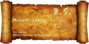 Muladi Itala névjegykártya